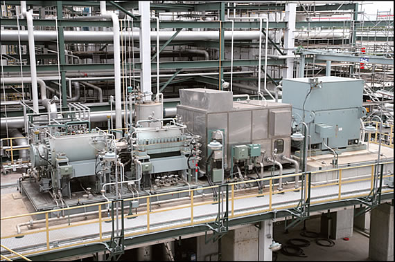 Photograph: Recycle compressors (MCH457+BCH459)