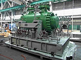 Photograph: Barrel-shaped process centrifugal compressors