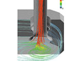Image: Water suction sump flow simulation